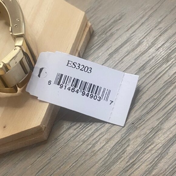 Fossil Riley 'Boyfriend' Gold tone Watch NWT ES - 3203 - Picture 6 of 12